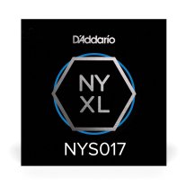 D'Addario NYXL High Carbon Plain Steel Guitar String .017