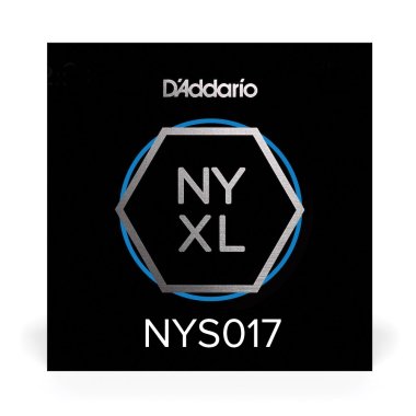 D'Addario NYXL High Carbon Plain Steel Guitar String .017