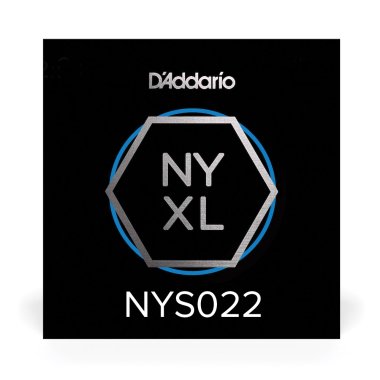 D'Addario NYXL High Carbon Plain Steel Guitar String .022