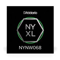 D'Addario NYXL Nickel Plated Steel Wound Electric Guitar Single .068