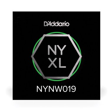 D'Addario NYXL Nickel Plated Steel Wound Electric Guitar Single .019