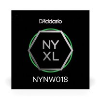 D'Addario NYXL Nickel Plated Steel Wound Electric Guitar Single .018
