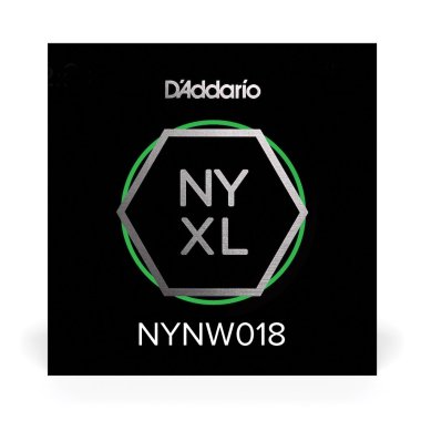 D'Addario NYXL Nickel Plated Steel Wound Electric Guitar Single .018
