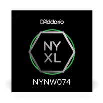 D'Addario NYXL Nickel Plated Steel Wound Electric Guitar Single .074