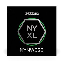D'Addario NYXL Nickel Plated Steel Wound Electric Guitar Single .026