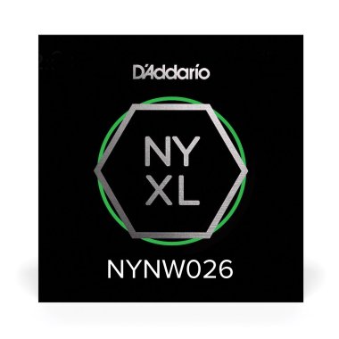 D'Addario NYXL Nickel Plated Steel Wound Electric Guitar Single .026