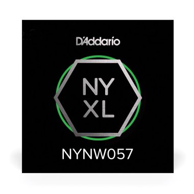 D'Addario NYXL Nickel Plated Steel Wound Electric Guitar Single .057