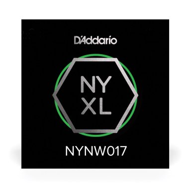 D'Addario NYXL Nickel Plated Steel Wound Electric Guitar Single .017