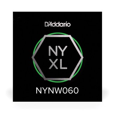 D'Addario NYXL Nickel Plated Steel Wound Electric Guitar Single .060