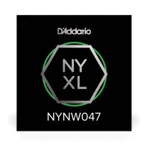 D'Addario NYXL Nickel Plated Steel Wound Electric Guitar Single .047