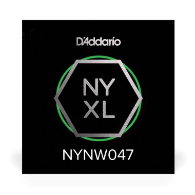 D'Addario NYXL Nickel Plated Steel Wound Electric Guitar Single .047