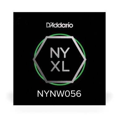D'Addario NYXL Nickel Plated Steel Wound Electric Guitar Single .056