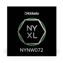D'Addario NYXL Nickel Plated Steel Wound Electric Guitar Single .072