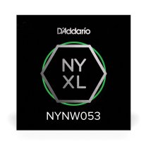 D'Addario NYXL Nickel Plated Steel Wound Electric Guitar Single .053