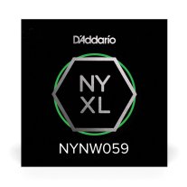 D'Addario NYXL Nickel Plated Steel Wound Electric Guitar Single .059