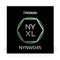 D'Addario NYXL Nickel Plated Steel Wound Electric Guitar Single .045