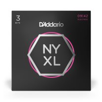 D'Addario NYXL0942-3P Nickel Wound Electric Guitar Sup Lt 9-42 3 SETS