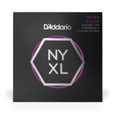 D'Addario NYXL09564SB Nickel Wound, 7-string Strandberg Cust Lt 9.5-64