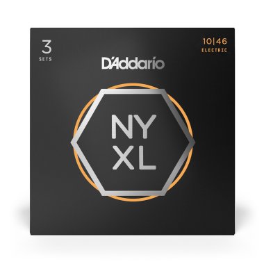 D'Addario NYXL1046-3P Nickel Wound Electric Guitar Reg Lt 10-46 3 SETS