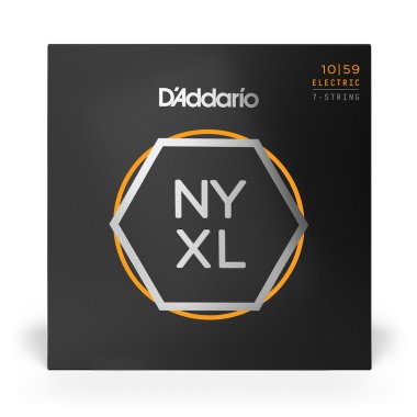 D'Addario NYXL1059 Nickel Wound Electric Guitar Light 7-String 10-59