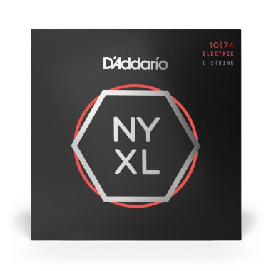 D'Addario NYXL1074 Nickel Wound Electric Guitar 8-String 10-74