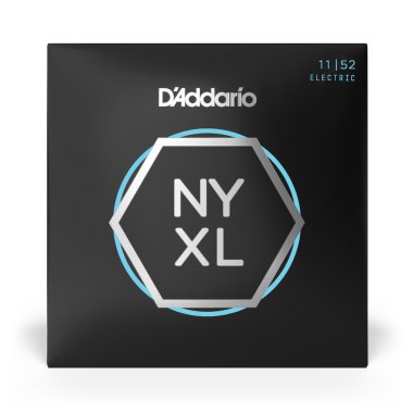 D'Addario NYXL1152 Nickel Wound, Medium Top / Heavy Bottom, 11-52