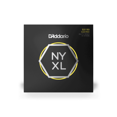 D'Addario NYXL32130MS Multiscale Regular Light 6-String, 32-130