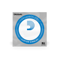 D'Addario PL0125 Plain Steel Ball End .0125 in. (.3175 mm) Single String