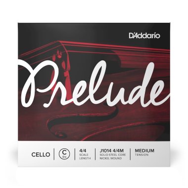 D'Addario Prelude Cello C 4/4 Medium Tension J1014 4/4M, Single String