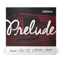 D'Addario Prelude Cello J1010 3/4 Medium Tension, Full Set