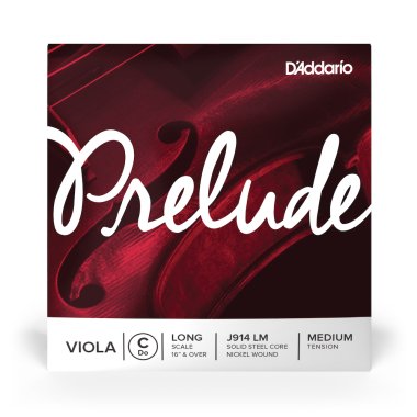 D'Addario Prelude Viola C Long Medium Tension J914 LM, Single String