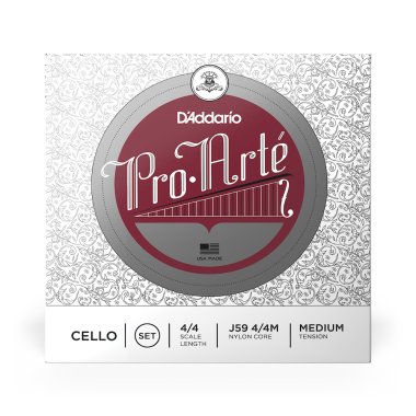 D'Addario Pro Arte Cello J59 4/4 Medium Tension, Full Set