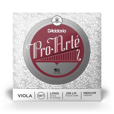 D'Addario Pro Arte Viola J58 LM Medium Tension, Full Set