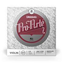 D'Addario Pro Arte Violin J56 1/2 Medium Tension, Ball End, Full Set