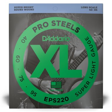 D'Addario Pro Steels EPS220 Electric Bass Super Light (40-95)