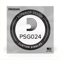 D'Addario PSG024 ProSteels Wound Electric Guitar .024, Single String