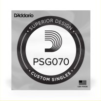 D'Addario PSG070 ProSteels Wound Electric Guitar .070, Single String