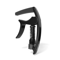 D'Addario PW-CP-09 Tri-Action Acoustic Electric Capo, Black