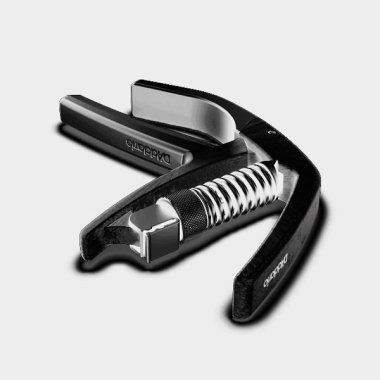 D'Addario PW-CP-22 Artist Plus Carbon Acoustic Electric Capo, Black