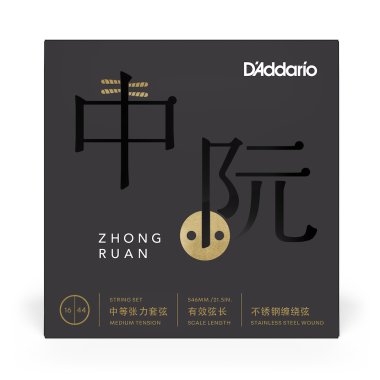 D'addario RUAN01 Set Zhongruan Strings, Medium Tension, 16-44