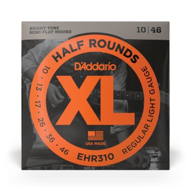D'Addario Semi Flatwound EHR310 Half Rounds Regular Light 10-46