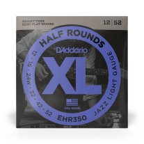 D'Addario Semi Flatwound EHR350 Half Rounds Jazz Light 12-52