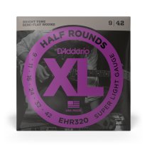 D'Addario Semi Flatwound Guitar EHR320 Half Rounds Super Light 9-42