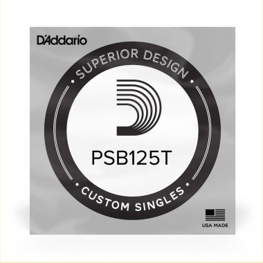 D'Addario Single Electric Bass, Pro Steels PSB125T, Tapered