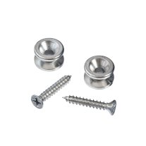 D'Addario Solid Brass End Pins - Chrome