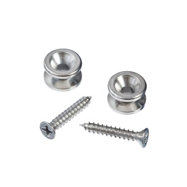 D'Addario Solid Brass End Pins - Chrome