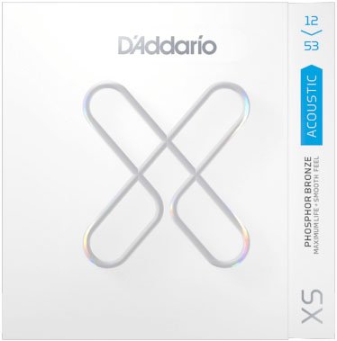 D'Addario XS Phosphor Bronze Acoustic, Regular Light 12-53