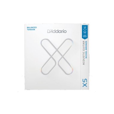 D'Addario XSANB1252BT Nickel Bronze Coated Acoustic Strings Light Balanced Tension 12-52