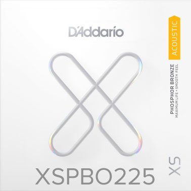 D'Addario XSPB0225 XS Phosphor Bronze Ball End Single String, .0225