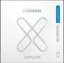 D'Addario XSPL015 XS Plain Steel Guitar String .015